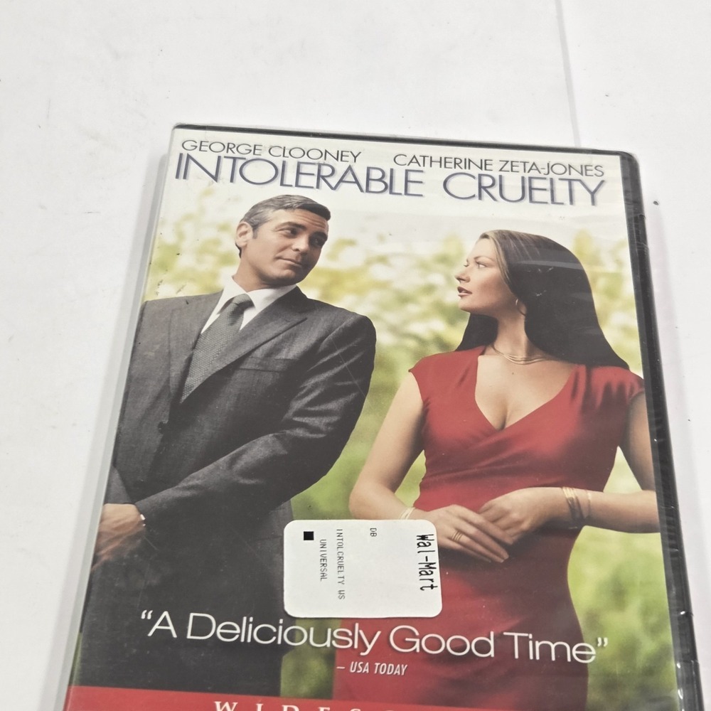INTOLERABLE CRUELTY DVD George Clooney Catherine Zeta-Jones VTG NIB